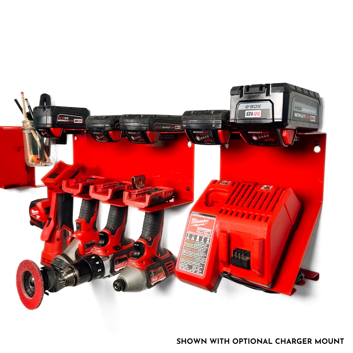 Milwaukee M18 Drill and Battery Shelf – Proper Tool