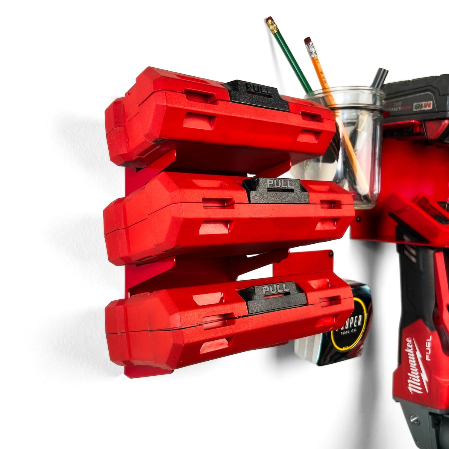 Milwaukee Organization Bundle M12 Milwaukee / 4-Slot Shelf Milwaukee Organization Bundle M12 Milwaukee / 4-Slot Shelf