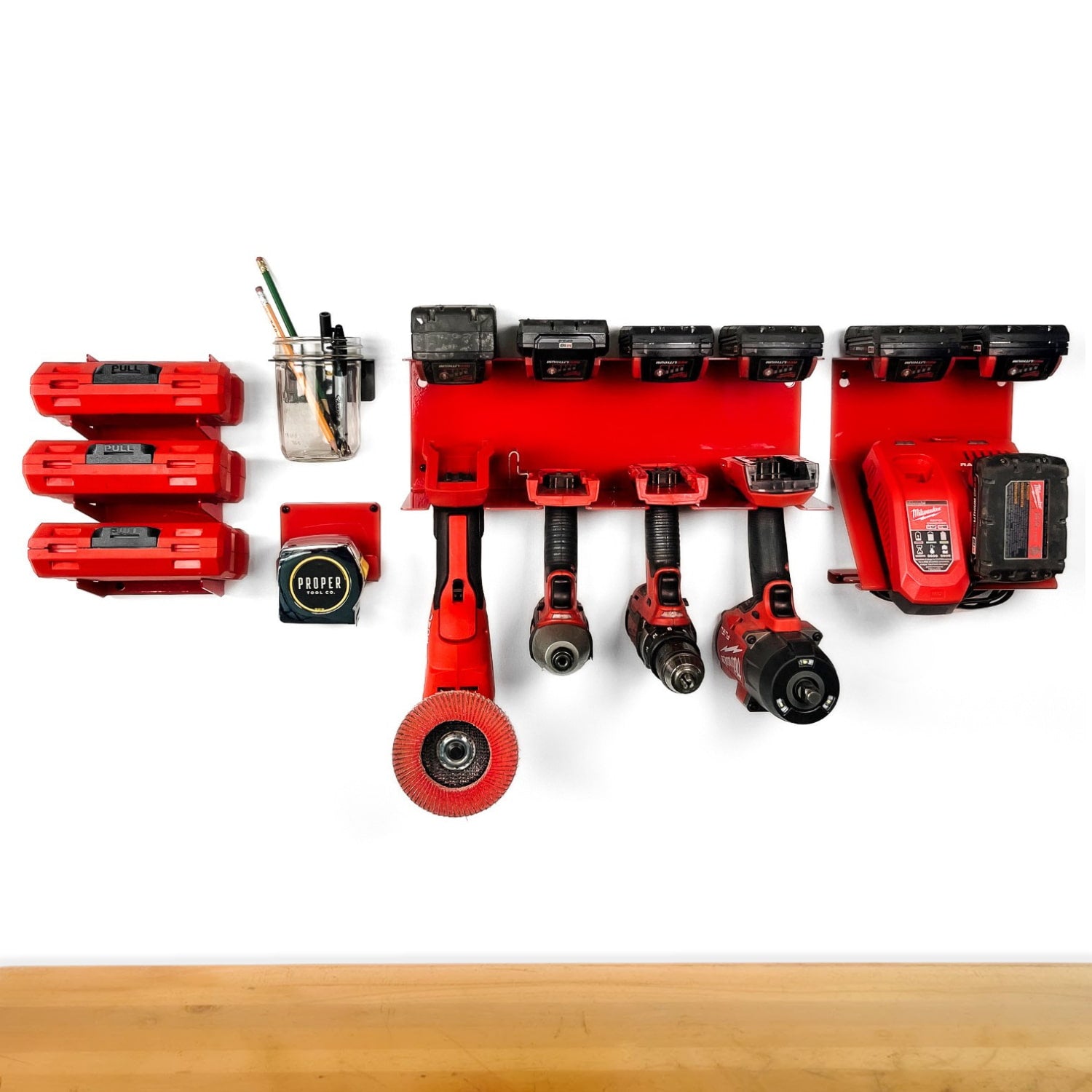 Milwaukee Organization Bundle - M18 Milwaukee / 4-Slot Shelf